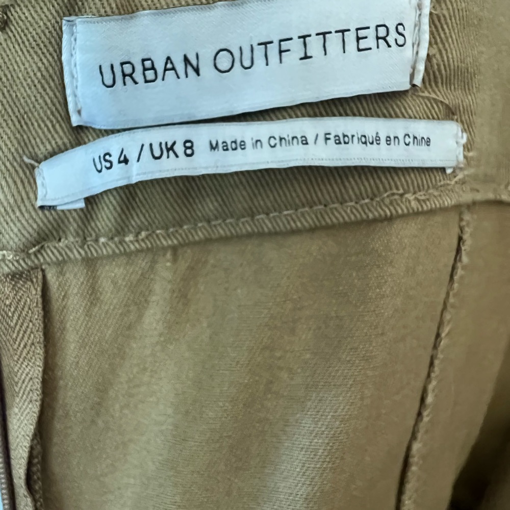 Urban Outfitters Trapunto Stitch Twill Mini Dress Sz 4 - Picture 7 of 16